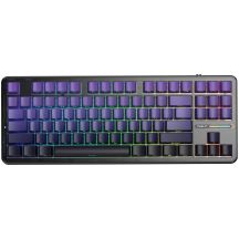 Klawiatura gasket F87 Pro Purple Black Gradient GrayWoodV4 switch RGB AULA