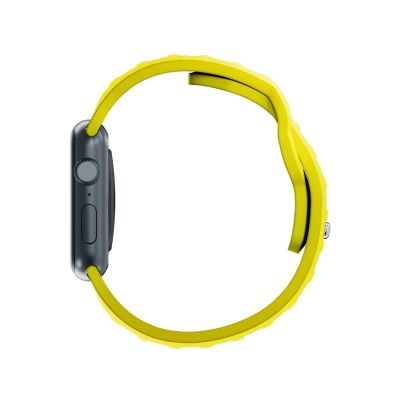 3. Pasek silikonowy 3mk Silicone Watch Strap do Apple Watch 38 / 40 / 41 mm - żółty