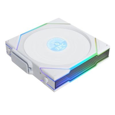 2. Wentylator 120 mm ARGB TL Wireless LCD biały