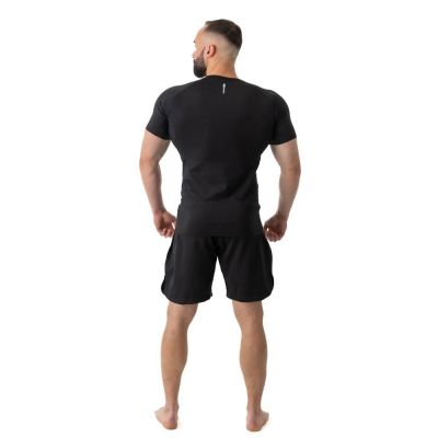 11. Rashguard krótki rękaw czarny BlackRS - S