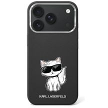 Etui Karl Lagerfeld Smooth Choupette Sketch MagSafe do iPhone 18 Pro / 17 Pro / 18 Pro  - czarne