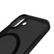 7. Etui silikonowe Puro Daylight kompatybilne z Magsafe na iPhone 17 - półprzezroczyste czarne