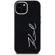 3. Etui Karl Lagerfeld Silicone Metal Script Logo na iPhone 15 - czarne