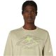 4. ASICS Fujitrail Logo LS Top 2011D391-300 Zielone L