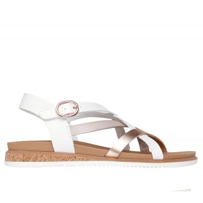 9. Sandały Skechers Bobs Desert Kiss Low - Peak Rank W 114709-WHT