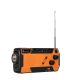 9. Extralink RADIO AWARYJNE SOLARNE Z KORBKA DYNAMO POWERBANK 4000MAH Z LATARKA SOS SR-4000 Przenośny Analogowy Czarny, Pomarańczowy