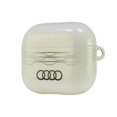 3. Etui Audi IML Geometric Pattern na AirPods 3 - białe