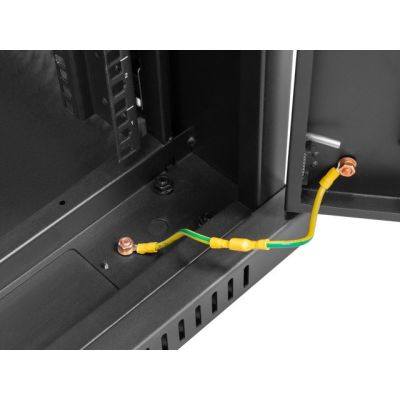 6. LANBERG SZAFA STOJĄCA RACK 19" 42U 600X600 DRZWI PERFOROWANE LCD CZARNA (FLAT PACK) FF01-6642-23BL