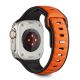 2. Pasek Tech-Protect IconBand Line na Apple Watch 44 / 45 / 46 / 49 mm - czarno-pomarańczowy