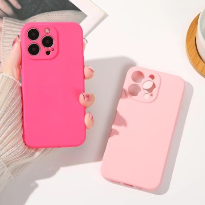 11. Silicone case etui Samsung Galaxy A14 5G / Galaxy A14 silikonowy pokrowiec beżowe