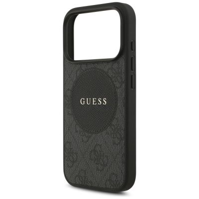 6. Etui Guess 4G Circle Classic Logo MagSafe na iPhone 17 Pro - czarne