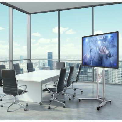 6. Edbak TR1 uchwyt do tablic informacyjnych 190,5 cm (75") Czarny, Stal nierdzewna