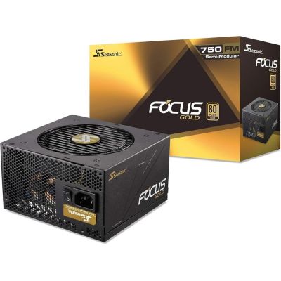6. Seasonic Focus Gold 750 moduł zasilaczy 750 W 20+4 pin ATX ATX Czarny