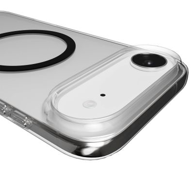 5. Etui Puro Lite Mag TPU+PC kompatybilne z MagSafe na iPhone 17 Air - przezroczyste z czarnym pierścieniem