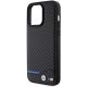 6. Etui BMW Leather Carbon na iPhone 15 Pro Max - czarne
