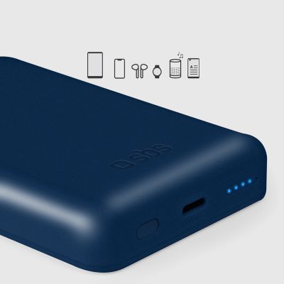10. Powerbank SBS TEBB5000MAG1CB 5000 mAh kompatybilny z MagSafe - niebieski