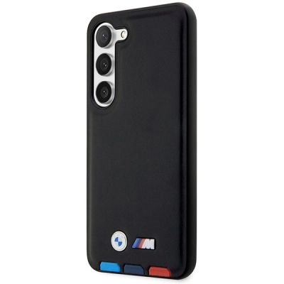 2. Etui BMW Leather Stamp Tricolor na Samsung Galaxy S23+ - czarne
