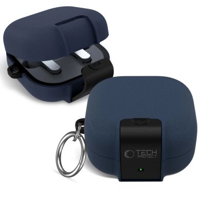 11. Etui Tech-Protect Slim Hook na Samsung Galaxy Buds 4 / 4 Pro - granatowe