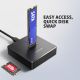 7. Axagon ADSA-M2C11 stacja dokująca do dysków twardych USB 3.2 Gen 2 (3.1 Gen 2) Type-C Czarny