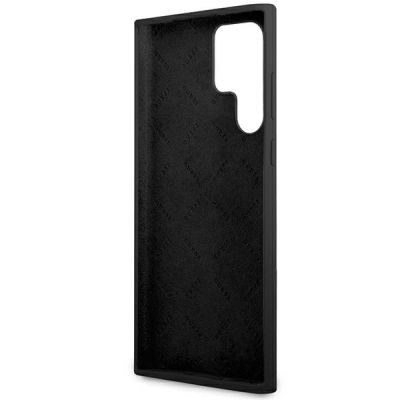 7. Etui Guess Silicone Vintage Gold Logo na Samsung Galaxy S23 Ultra - czarne