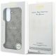 8. Etui Guess Embossed 4G Ring Classic Logo MagSafe na Samsung Galaxy S26 FE - brązowe