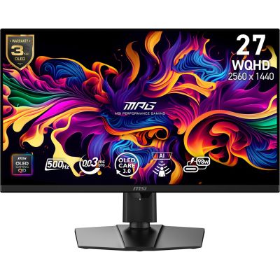 3. MSI MPG 271QRDE QD-OLED X50 monitor komputerowy 67,3 cm (26.5") 2560 x 1440 px Wide Quad HD Czarny