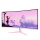 7. Arozzi Nova 34” Curved monitor komputerowy 86,4 cm (34") 3440 x 1440 px 4K Ultra HD LED Różowy