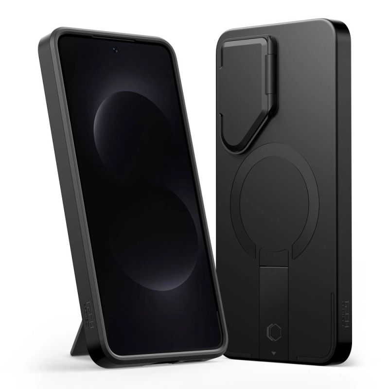 2. Etui Tech-Protect Kevlar Aura MagSafe na Samsung Galaxy S26 - czarno-pomarańczowe