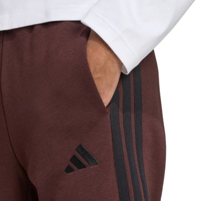 11. Spodnie męskie adidas Essentials 3-Stripes Fleece brązowe JX0713