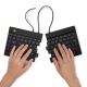 5. R-Go Tools Ergonomiczna klawiatura R-Go Split Break v2 z oprogramowaniem break, QWERTZ_DE, przewodowa, czarna