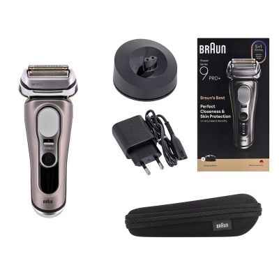 5. Braun Series 9 Pro+ 9615S Golarka foliowa Przycinarka Czarny, Szary