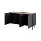 2. Komoda 3D2SZ ONDA 150x45x85 czarny
