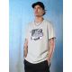 T-shirt regular z nadrukiem męski 4F 4FRSS26TTSHM3657-27S