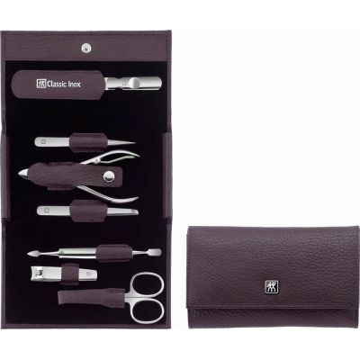 16. Zestaw podróżny ZWILLING Classic Inox 97646-008-0 - fioletowe etui 7 elementów