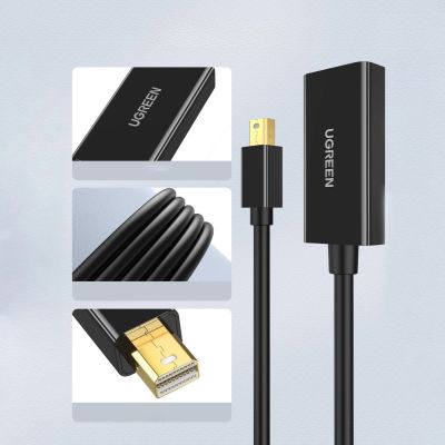 2. Adapter Ugreen MD112 40360 mini DisplayPort (męski) / HDMI (żeński) 4K 2K 30Hz - czarny