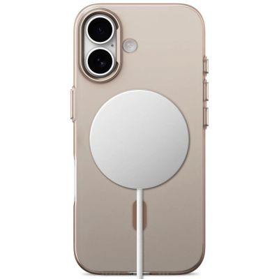 4. Etui Tech-Protect MagZero MagSafe na iPhone 17 - beżowo-brązowe matowe