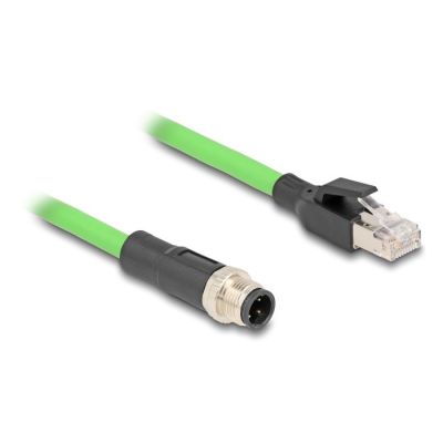 3. DeLOCK Kabel M12 D-coded 4 pin, męski na RJ45 męski PUR (TPU), 5 m