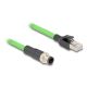 3. DeLOCK Kabel M12 D-coded 4 pin, męski na RJ45 męski PUR (TPU), 5 m