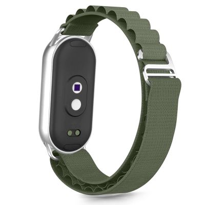 2. Pasek Tech-Protect Nylon Pro na Xiaomi Smart Band 8 / 9 / 10 / NFC - zielony