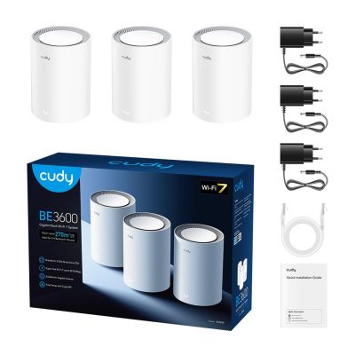 3. CUDY M3600(3-Pack) Dwuzakresowy BE3600