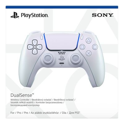9. Kontroler Sony PS5 Dualsense v2 Chrome Pearl
