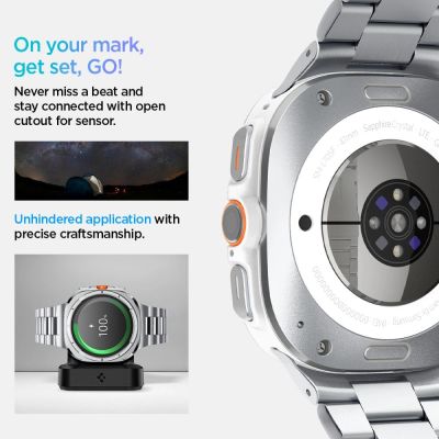 12. Bransoleta Spigen Modern Fit Band na Samsung Galaxy Watch Ultra 47mm - srebrna