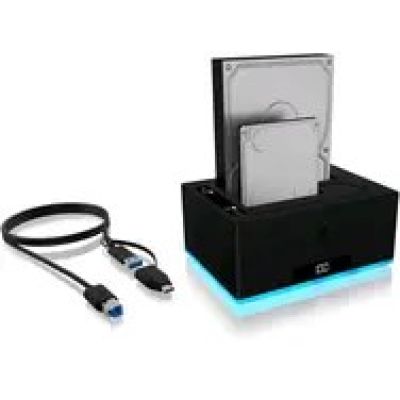 3. ICY BOX IB-127CL-U3 USB 3.2 Gen 1 (3.1 Gen 1) Type-B Czarny
