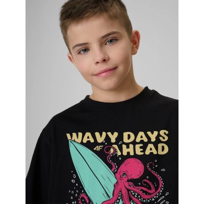 3. T-shirt bawełniany chłopięcy 4F 4FJRSS26TTSHM3904-20S