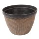 5. DONICZKA PLASTIKOWA RATANOWA ŚR.30,5CM SASKA GARDEN
