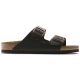 6. Klapki damskie/męskie brązowe Birkenstock Arizona Nubuk Habana narrow wąskie (52533)