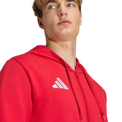 10. Bluza męska adidas Entrada 26 FZ Hoody czerwona KF5944