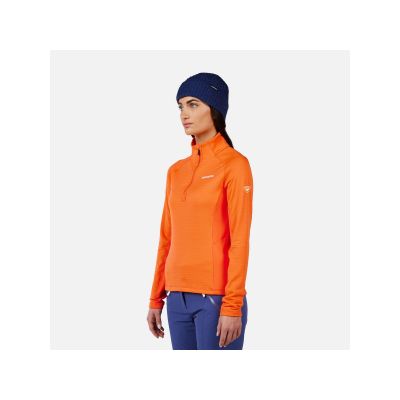 4. Bluza damska ROSSIGNOL W Blackside Mix HZ Fleece pomarańczowa