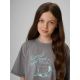3. T-shirt bawełniany dziewczęcy 4F 4FJRSS26TTSHF3983-25S