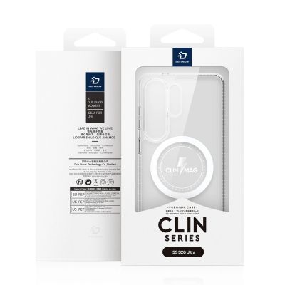 4. Etui Dux Ducis Clin Mag kompatybilne z MagSafe na Samsung Galaxy S26 Ultra - przezroczyste